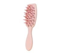 KiBcsLic Brosse à Cheveux Peigne de Massage Antinœuds Démêlant Brosse Lissante Portable Manche Long Matériau PP Adapté à Enfants Adultes Utilisation Dom, ROSE