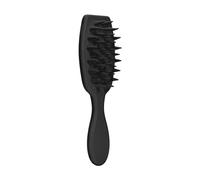 KiBcsLic Brosse à Cheveux Peigne de Massage Antinœuds Démêlant Brosse Lissante Portable Manche Long Matériau PP Adapté à Enfants Adultes Utilisation Dom, gris
