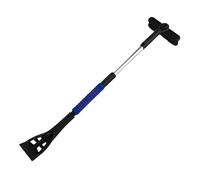 KiBcsLic Brosse à Neige Mini Télescopique Grattoir Automobile Double Tête Raclette Déneigeuse Tête Pivotante Poignée Mousse Ergonomique Appropriée Véhicule par, Bleu