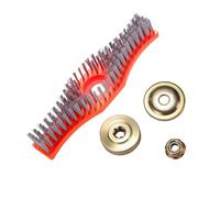 KiBcsLic Brosse de Désherbage, Brosse de Nettoyage pour Tondeuse, Accessoires de Jardinage, Brosse à Gazon, Tête de Brosse de Nettoyage en Nylon PP, Convient P, Style A