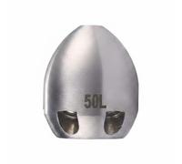 KiBcsLic Buse de Nettoyage de Drain de Canalisation de Curage à Jet Inox Corps Compact Filetage 1/2 Pouces Six Orifices Arrière un Avant Adaptée, 50L