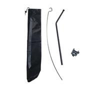 KiBcsLic Camping Lantern Stand Support de Lanterne Table Accroche Multifonctions Poteau Suspendu Orientable Porte-Oiseaux Aluminium Adapté Barbecue Pêche Extér, Noir