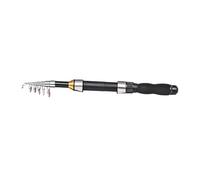 KiBcsLic Canne à Pêche Télescopique Mini Bass -légère pour Pêche en Eau Douce et Salée Adaptée Aux Déplacements et Randonnées, 32 Cm à 150 Cm