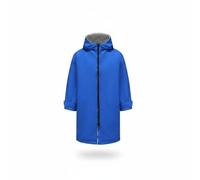KiBcsLic Cape de Surf Enfant Robe de Bain à Capuche Manteau de Change Poncho Isolant Respirant Poches Pratiques Confort par Temps Frais Adaptée au Surf, Bleu Gris, Numeric_12