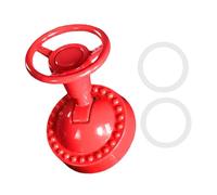 KiBcsLic Car Button Start Lever Joystick Métal Couvercle Engine Décoration Intérieure Accessoire Universel Facile à Installer Adapté pour Amateurs Amélioration, Rouge