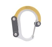 KiBcsLic Carabiner Clip Hook Mousqueton Porte-clés Attache Sac Compact Multifonction Aluminium Léger Adapté à Camping Pêche Quotidien Déplacements, auréé