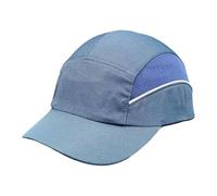 KiBcsLic Casquette Anti-heurt de Sécurité Chapeau de Protection Couvre-Chef de Travail en Tissu Respirant et Réglable pour Hommes et Femmes Adaptée pour L'Ass, Bleu Marine