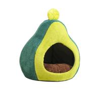 KiBcsLic Cat Nest Abri Semi-Clos pour Chat Lit Doux pour Animaux Nid pour Chatons Tente Moelleuse en Velours Adapté Aux Seniors Chambre Salon Détente, L