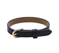 KiBcsLic Ceinture de Poupée Miniature Accessoire Décoratif pour Vêtement de Poupée Modèle Miniature en Cuir PU Simulation Vivante Adaptée pour Cadeau Enfant Ch, Noir