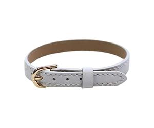 KiBcsLic Ceinture de Poupée Miniature Accessoire Décoratif pour Vêtement de Poupée Modèle Miniature en Cuir PU Simulation Vivante Adaptée pour Cadeau Enfant Ch, Blanche