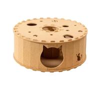 KiBcsLic C'est Un Lit Tunnel Portable et Confortable pour Chats, Chatons, Lapins et Hamsters - et pour Jouer, Brun