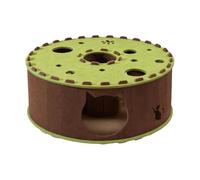 KiBcsLic C'est Un Lit Tunnel Portable et Confortable pour Chats, Chatons, Lapins et Hamsters - et pour Jouer, Vert