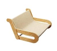 KiBcsLic Chaise Longue 2 en 1 en Sisal pour Chat, Inclinable et Réutilisable, pour Chats de Tous âges