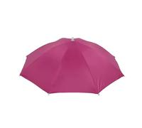 KiBcsLic Chapeau Parapluie Mains Libres Pliable, Compact, Pratique et Léger, Idéal pour Le Golf, Le Jardinage, La Plage, La Marche et Les, Rose Rouge