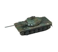KiBcsLic Char d'assaut Miniature Détails Précis Maquette de Char Statique Tourelle Rotative Artillerie Antiaérien Automoteur Miniature pour Collectionneurs, 02 Réservoir