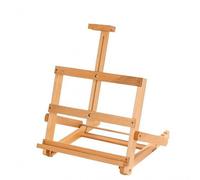 KiBcsLic Chevalet Pliant Réglable Chevalet En Bois Stable Matériel Créatif, W07B - Chevalet De Table Pliable, Hauteur Réglable 34-48 Cm