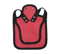KiBcsLic Chicken Saddle Accessoire Poule Harnais de Sauvegarde pour Volaille Confectionné en Oxford Respirant Sangle Sûre et Ajustable Adapté à l'environnement, Rouge