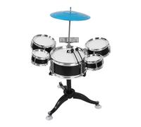 KiBcsLic Coffret Musical avec Batterie Jazz pour Garçons et Filles Lors des Fêtes d'anniversaire, Noir