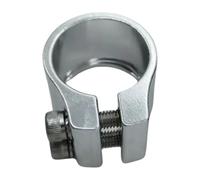 KiBcsLic Collier de Tige de Selle Pince de Selle Support de Selle Clip de Serrage Léger et pour Un Maintien Fiable Adapté Au Cyclisme sur Sentier et en, Argent
