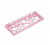 KiBcsLic Coque de Clavier GH60 Transparente Matériau Translucide Accessoire Informatique Finition Givrée pour Joueurs, Pink