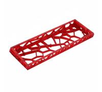 KiBcsLic Coque de Clavier GH60 Transparente Matériau Translucide Accessoire Informatique Finition Givrée pour Joueurs, Red
