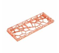 KiBcsLic Coque de Clavier GH60 Transparente Matériau Translucide Accessoire Informatique Finition Givrée pour Joueurs, Orange