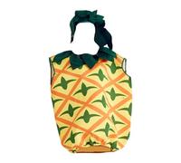 KiBcsLic Costume Alimentaire Halloween pour Déguisement Comique Habit de Nourriture Tenue de Carnaval Costume Cosplay Décoratif Fonction Facile à Enfiler, Ananas avec Chapeau