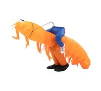 KiBcsLic Costume de Crevette Gonflable, Décoration pour Halloween, Fête, Vacances, Anniversaire