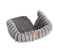 KiBcsLic Coussin Chariot Animal Tapis Peluche Résistant Coussin Panier Chien Polyester Lavable Pad Antidérapant Confortable Réchauffe L'Animal Adapté pour Camp, Gris