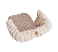 KiBcsLic Coussin Chariot Animal Tapis Peluche Résistant Coussin Panier Chien Polyester Lavable Pad Antidérapant Confortable Réchauffe L'Animal Adapté pour Camp, Kaki