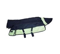 KiBcsLic Couverture d'hiver pour Cheval, Tapis D'écurie 600D épais et Imperméable, Protection Optimale Contre Le Froid et L'humidité, Navy Blue S