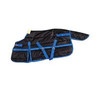 KiBcsLic Couverture pour Cheval Imperméable Respirante Protection Coupe-Vent Épaisse avec Doublure Polyester Adaptée à L'Équitation Promenade Compétition, 115 Cm