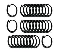 KiBcsLic Crochets de Rideau de Gazebo Noirs pour Remplacement de La Glissière Lisse pour Auvent Latéral de Patio