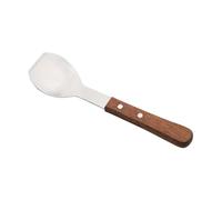 KiBcsLic Cuillère à Glace En Acier Inoxydable avec Manche En Bois, Cuillère à Pastèque pour Melon