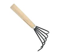 KiBcsLic Cultivateur à Main Portable pour Le Désherbage, Idéal pour et Le Jardin, avec Manche en Bois Confortable et Griffes.