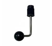 KiBcsLic Cymbal Stand Clamp Barre de Réglage Courbée pour Support de Cymbale Adaptateur de Trépied Connecteur de Stand Pince Rotule Zinc Allié pour, Support De Cymbale À Angle Droit 46MM