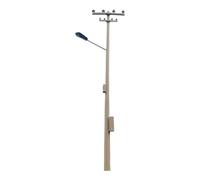 KiBcsLic Décoration de Poteau électrique à L'échelle HO pour Micro- Ferroviaire Miniature sur Table à Sable