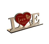 KiBcsLic Décoration de Table en Forme de Cœur, Idéale pour Attirer Le Regard dans La Cuisine, La Chambre d'amis Ou pour Les Fêtes, Rouge Anglais