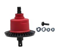 KiBcsLic Différentiel de Véhicule RC Kit de Pignons En Acier Boîtier En Nylon Pièce de Rechange Un Fonctionnement Fluide Adapté pour Les Bricoleurs E, avant Rouge
