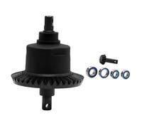 KiBcsLic Différentiel de Véhicule RC Kit de Pignons En Acier Boîtier En Nylon Pièce de Rechange Un Fonctionnement Fluide Adapté pour Les Bricoleurs E, Noir