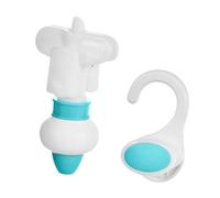 KiBcsLic Distributeur de gel douche avec recharge et crochet de suspension inversé, Vert