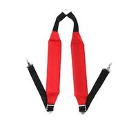KiBcsLic Double Bretelles de Harnais pour Taille-bordures Fabriqué En Polyester Résistant Léger et Confortable Compatible avec Divers Outils de Jardinage, Rouge