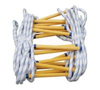 KiBcsLic Échelle de Secours Échelle D'Évacuation Portable Réutilisable Polyester Robuste Installation Facile Adaptée pour Maison Bureau Hôtel Chantier, Longueur 8m