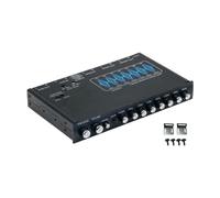 KiBcsLic Égaliseur Audio 7 Bandes pour Voiture et Bateau DV 12V, Noir, avec Interface Graphique.