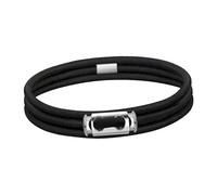 KiBcsLic Élastique pour Poubelle, élastique pour Litière pour, Cordon élastique Installable, Boucle Décorative pour Bureau, Salle de Sport, Nappe, Noir 140 Cm