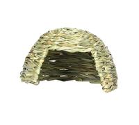 KiBcsLic en Forme de Cabane, Tissé à La Main, pour Petits Animaux comme Un Hamster Ou Un Lapin, 25cmx17cm