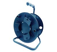 KiBcsLic Enrouleur de câble, rallonge, rangement, enrouleur, treuil, robuste, portable, bleu, pour câble plat, organisation pour usine
