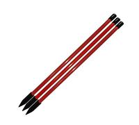 KiBcsLic Ensemble de 3 Bâtons D'alignement pour Le Golf, Correction de Posture, Bâtons D'entraînement Polyvalents pour Le Le Putting, Rouge
