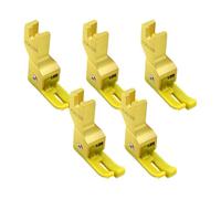 KiBcsLic Ensemble de 5 Pièces de Rechange pour Pieds-de-biche, pour Points de Surjet et de Matelassage, Accessoires Robustes pour Machines à Coudre à Plat Info, Jaune, Gauche 0.2