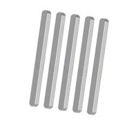 KiBcsLic Ensemble de 5 plaques en Acier pour Gilet lesté, entraînement Musculaire, Jogging et Cyclisme, 15 Cm X 2.5 Cm X 0.7